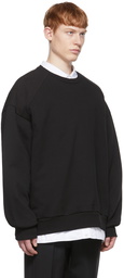 Juun.J Black Cotton Sweatshirt