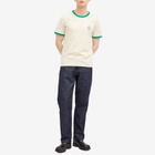 Levi's END. x Levis Ringer T-Shirt 'Mount Rambler' in Ecru/Green