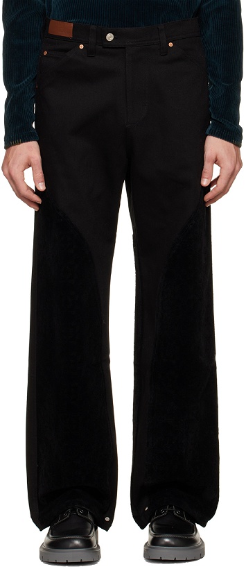 Photo: Andersson Bell Black Paneled Trousers