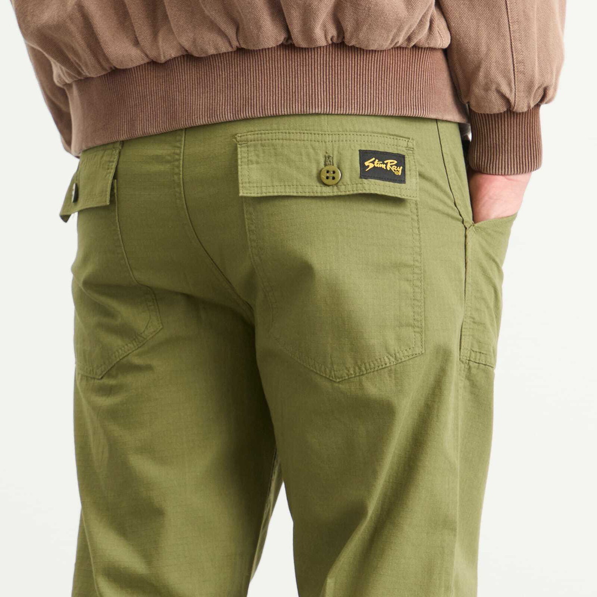 Stan Ray Men's Fat Pant in Olive Ripstop