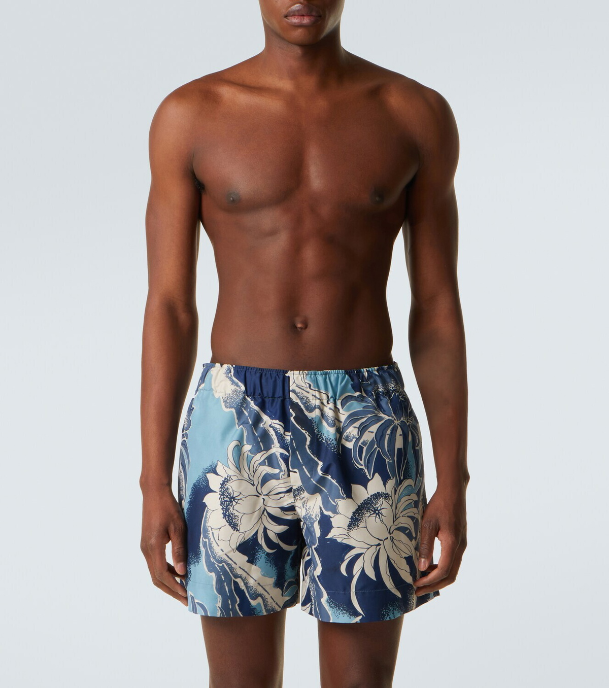 JW Anderson Floral cotton swim trunks