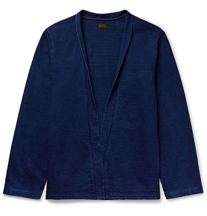 Photo: KAPITAL - Indigo-Dyed Printed Cotton-Jersey Shirt Jacket - Blue
