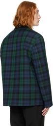 Valentino Green & Blue Check Jacket