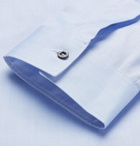 Gucci - Duke Appliquéd Cotton Oxford Shirt - Blue