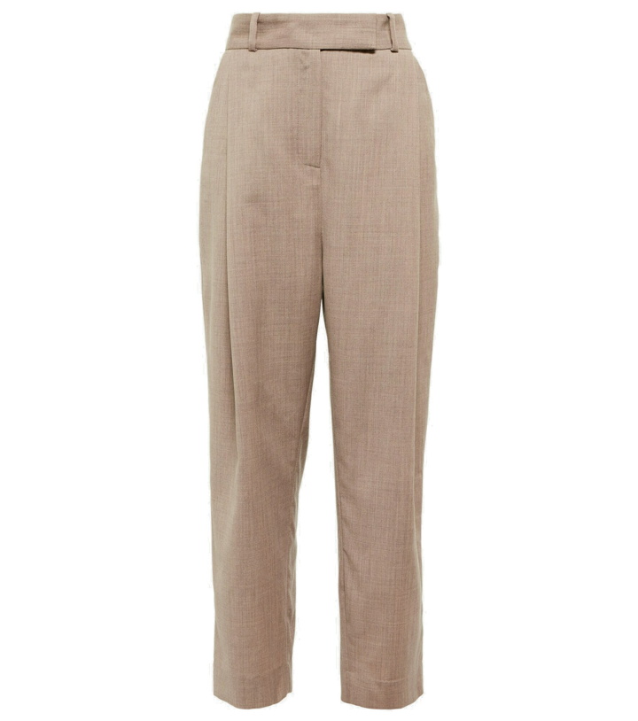 Photo: Toteme - High-rise tapered wool pants