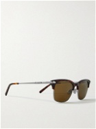Brioni - D-Frame Tortoiseshell Acetate and Gunmetal-Tone Sunglasses