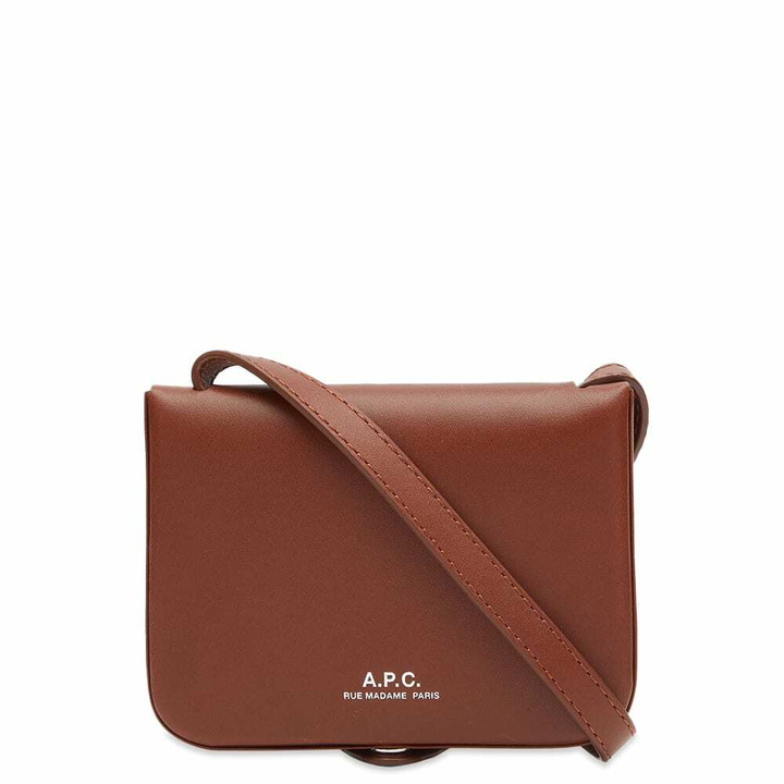 Photo: A.P.C. Men's Mini Josh Cross Body Bag in Tan