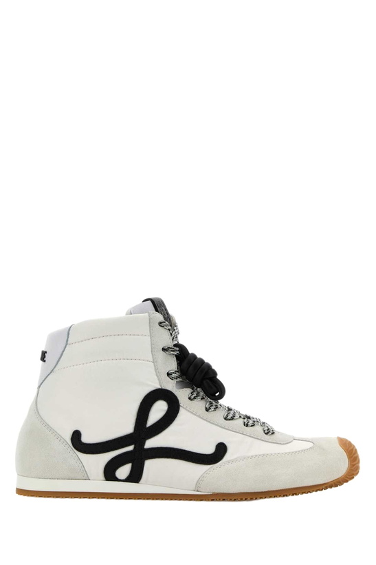 Photo: Loewe White Nylon And Suede Ballet Runner 2.0 Sneakers