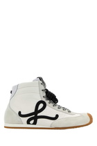 Loewe White Nylon And Suede Ballet Runner 2.0 Sneakers