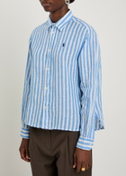 Polo Ralph Lauren Striped Linen Shirt Blue