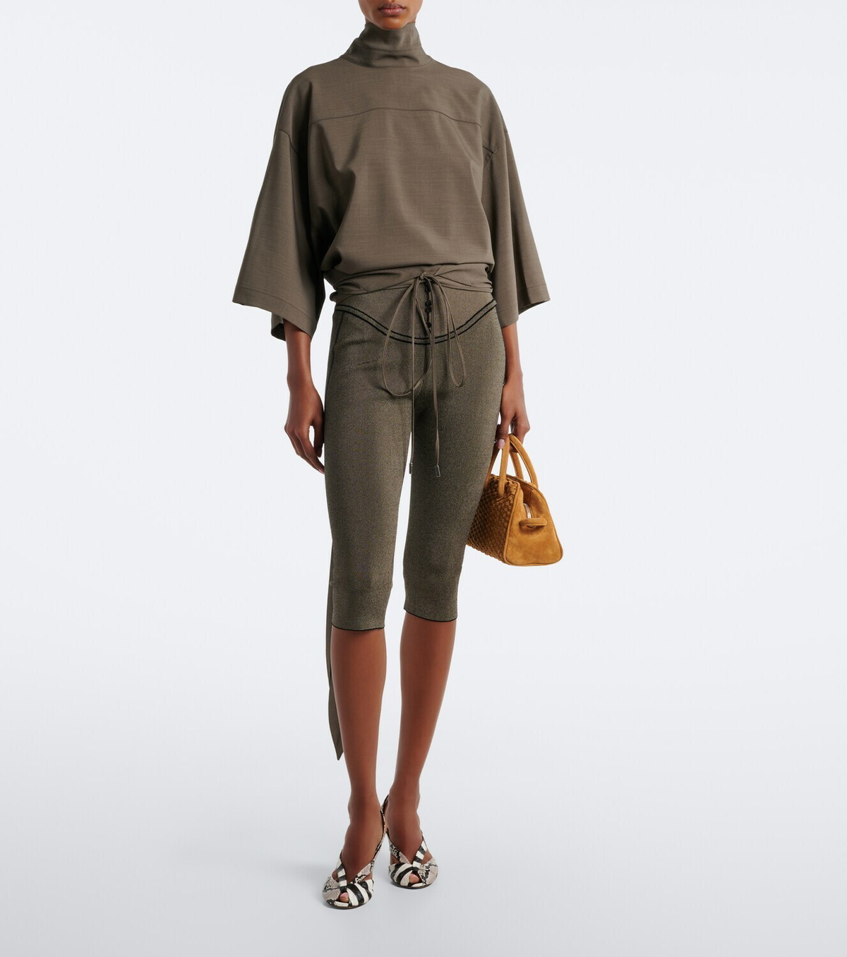 Jacquemus Havana tie-detail wool top