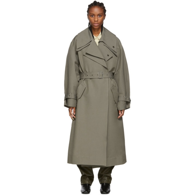 Low Classic Khaki Belted Trench Coat Low Classic