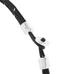 Miansai - Nexus Sterling Silver and Cord Bracelet - Black