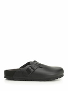 Birkenstock boston Black Leather Clog