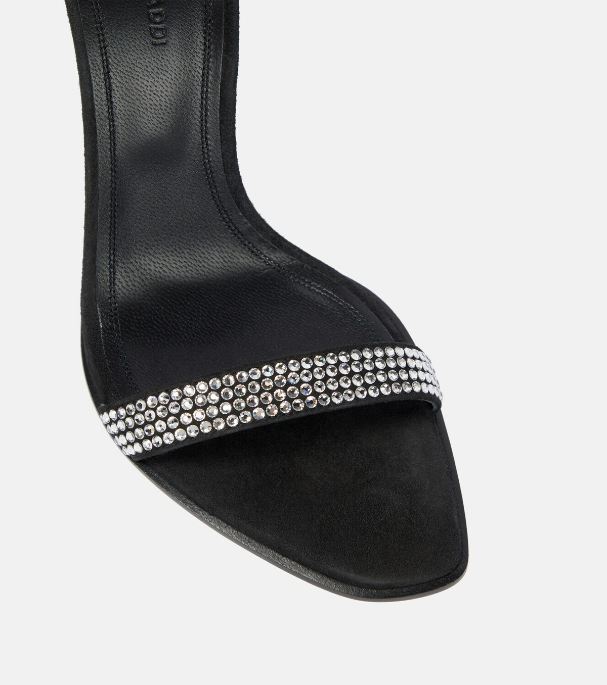 Amina Muaddi Kim crystal-embellished suede sandals