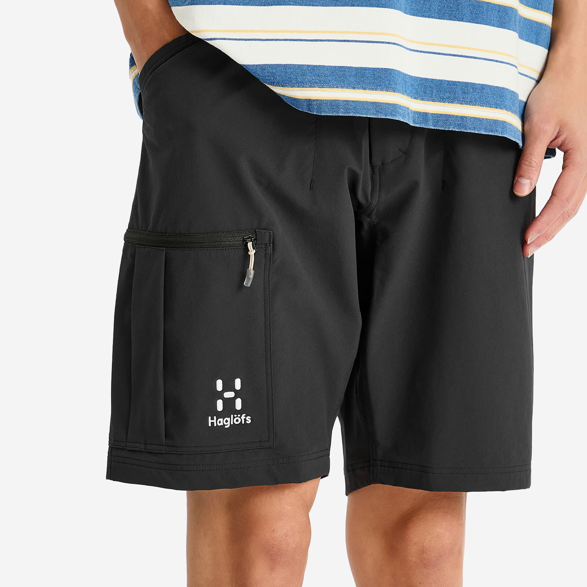 Haglöfs Men's Lizard Softshell Shorts in True Black