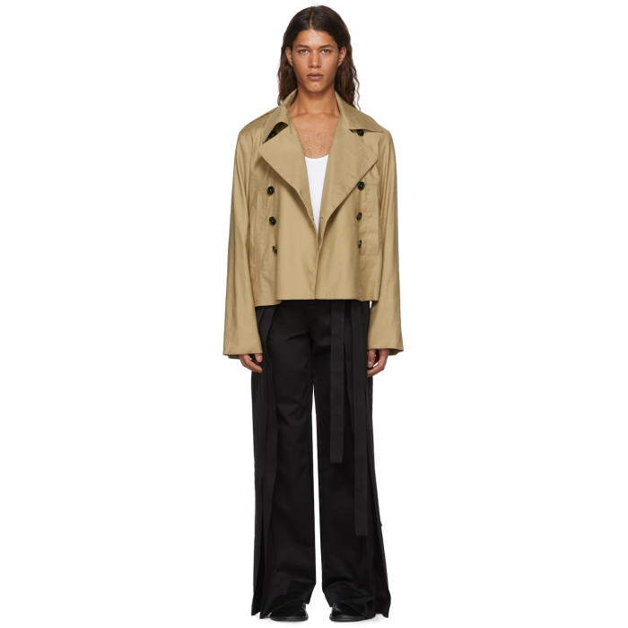 Ann Demeulemeester Beige Walsh Jacket Ann Demeulemeester