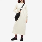 Snow Peak Women's Recycled Cotton Midi Dress in Ecru