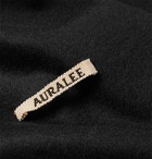 Auralee - Fringed Cashmere Scarf - Black