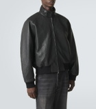 Studio Nicholson Over leather bomber jacket