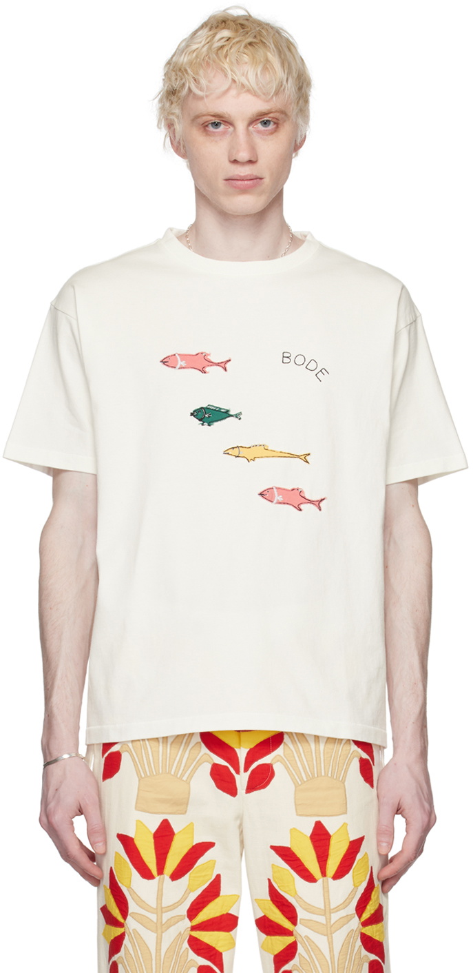 Bode White Fish T-Shirt Bode