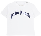 Palm Angels Baby White Cotton T-Shirt