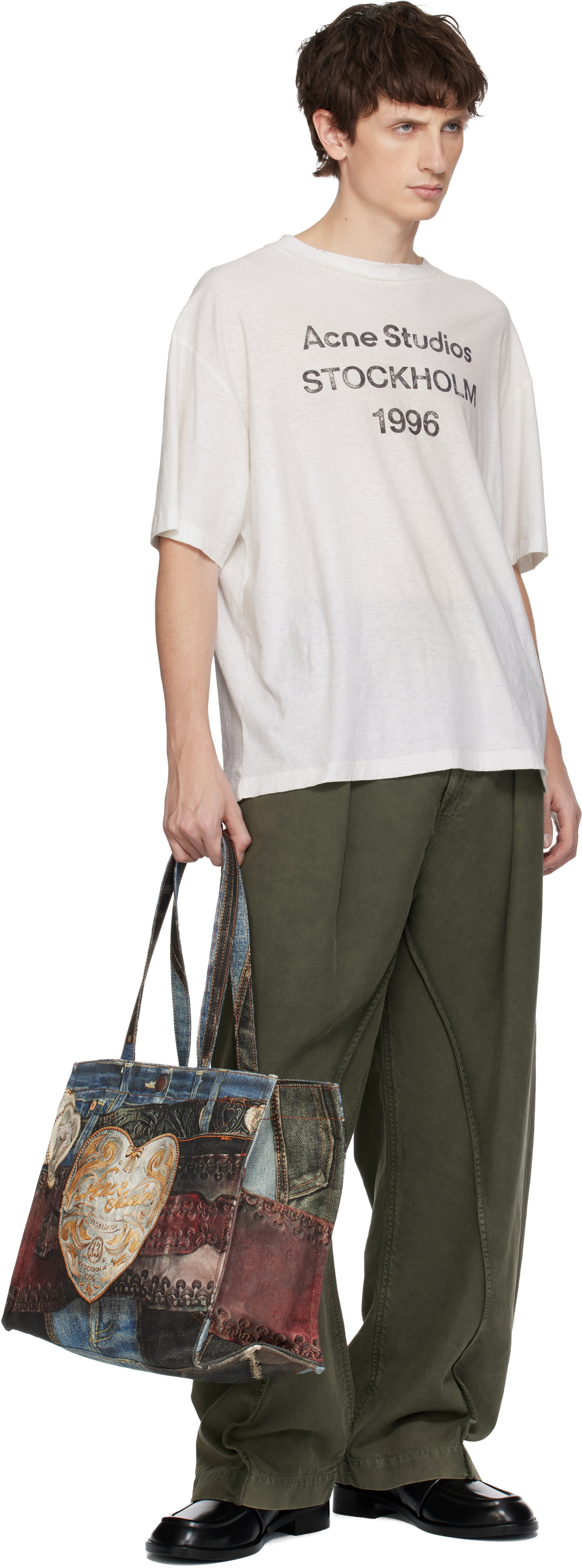 Acne Studios Multicolor Logo Tote