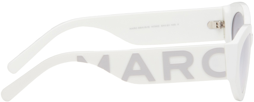 Marc Jacobs ホワイト キャットアイ サングラス Marc Jacobs White Cat-Eye Sunglasses Marc Jacobs