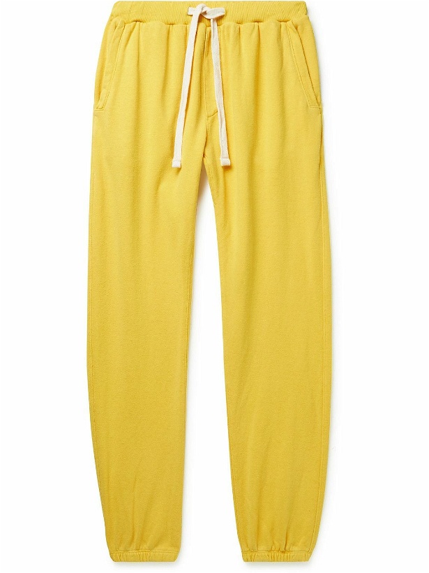 Photo: Jungmaven - Yelapa Tapered Hemp and Cotton-Blend Jersey Sweatpants - Yellow