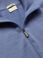 Massimo Alba - Danny Cashmere Half-Zip Sweater - Blue