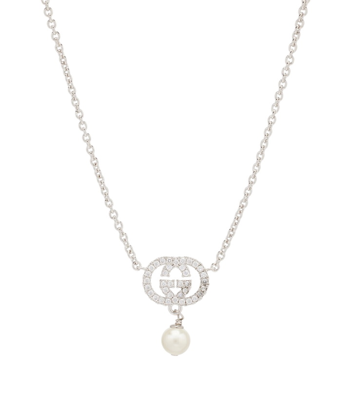 Photo: Gucci Interlocking G embellished pendant necklace