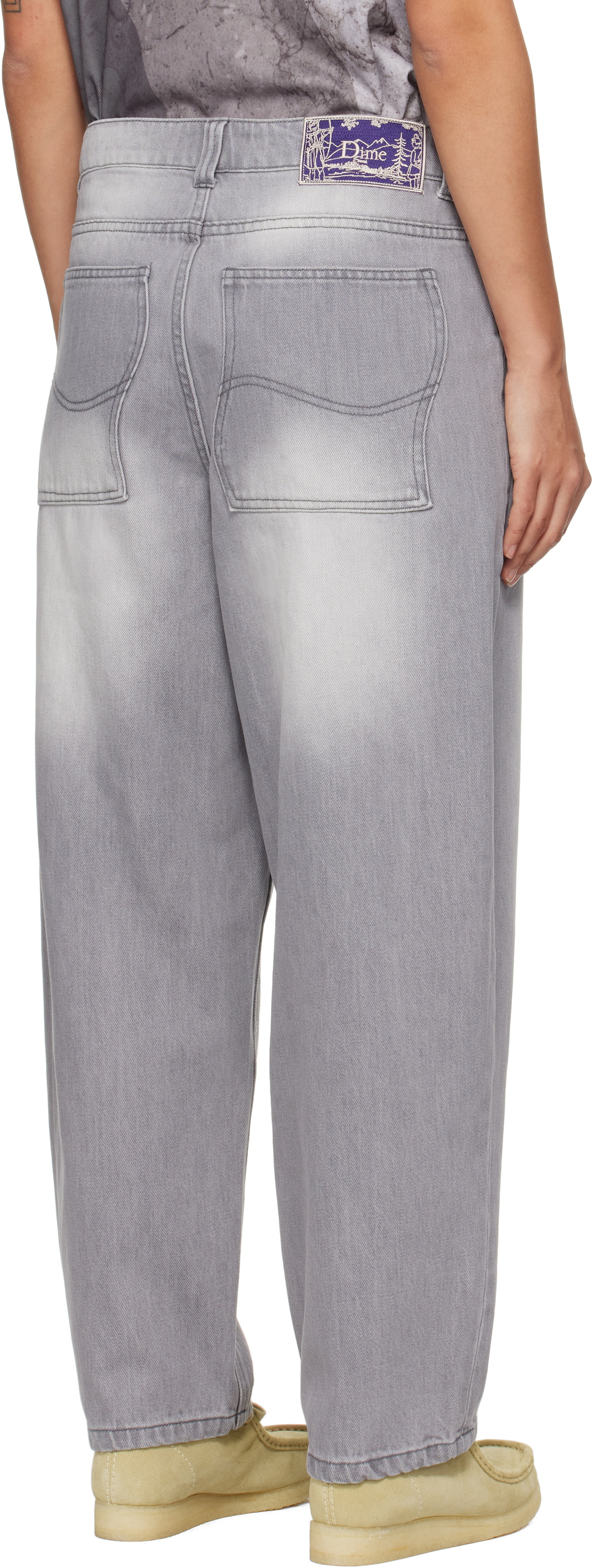 Dime Gray Classic Baggy Jeans