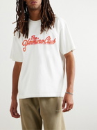 Cherry Los Angeles - Garment-Dyed Printed Cotton-Jersey T-Shirt - White