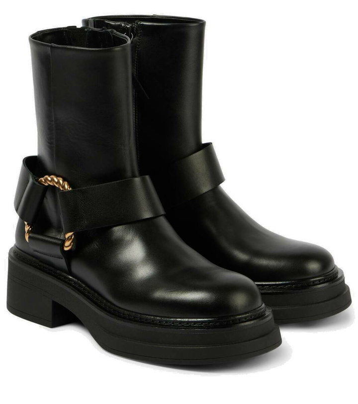 Photo: Dorothee Schumacher Chic Sophistication leather combat boots