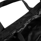 Engineered Garments Men's Carry All Tote in Black Flight Satin