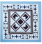 DOLCE & GABBANA - Printed Cotton-Poplin Pocket Square - Blue