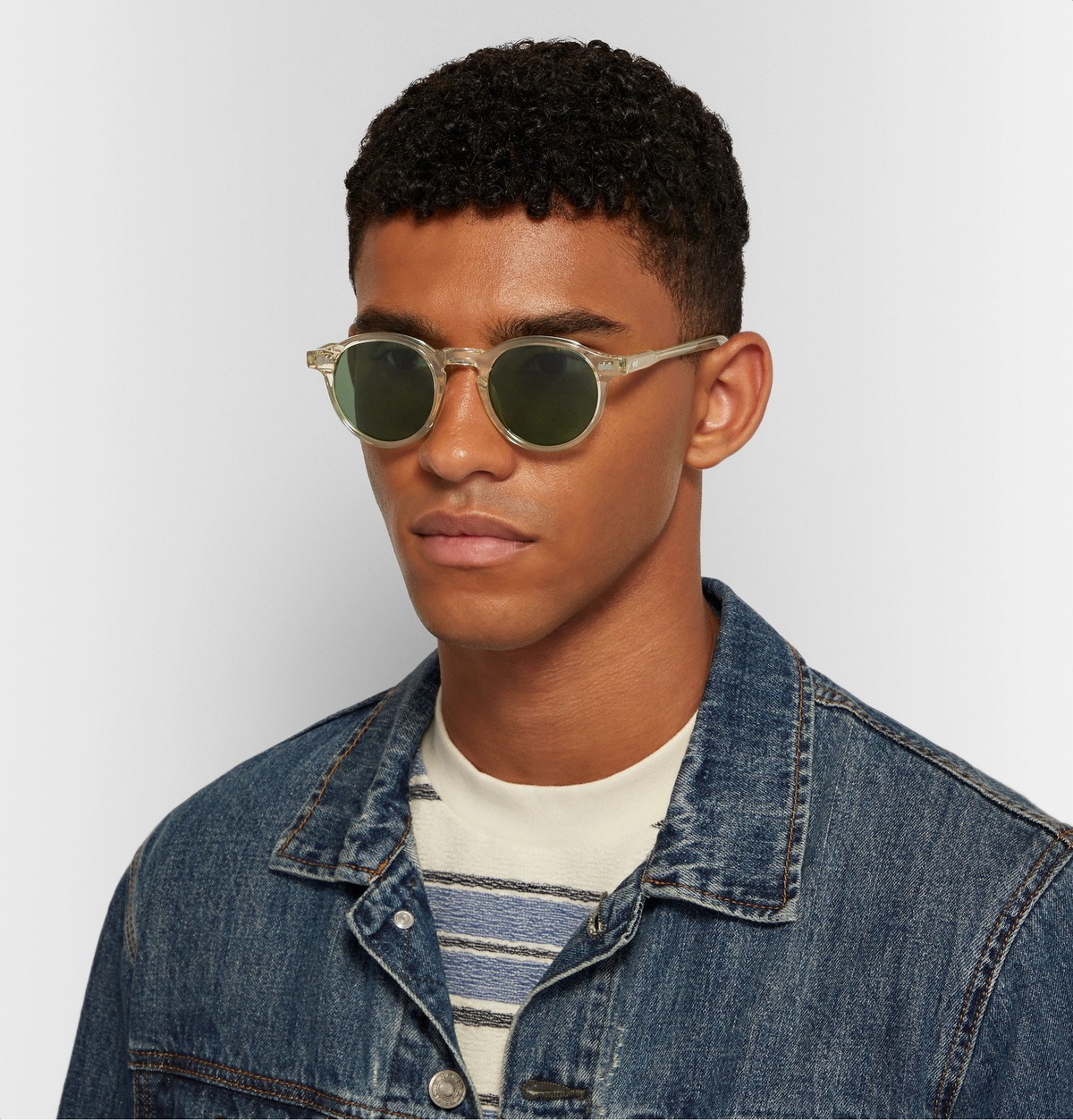 Moscot - Miltzen Round-Frame Acetate Sunglasses - Neutrals Moscot