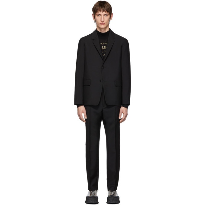 Photo: Jil Sander Black Wool and Mohair Essential Suit
