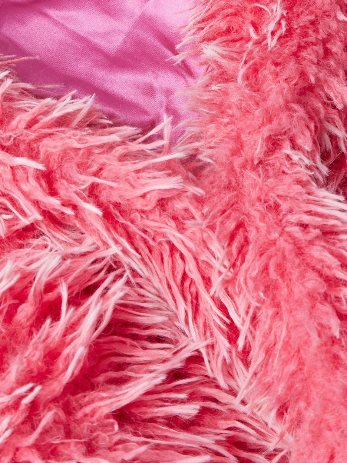ERL - Hooded Plush Fabric Jacket - Pink