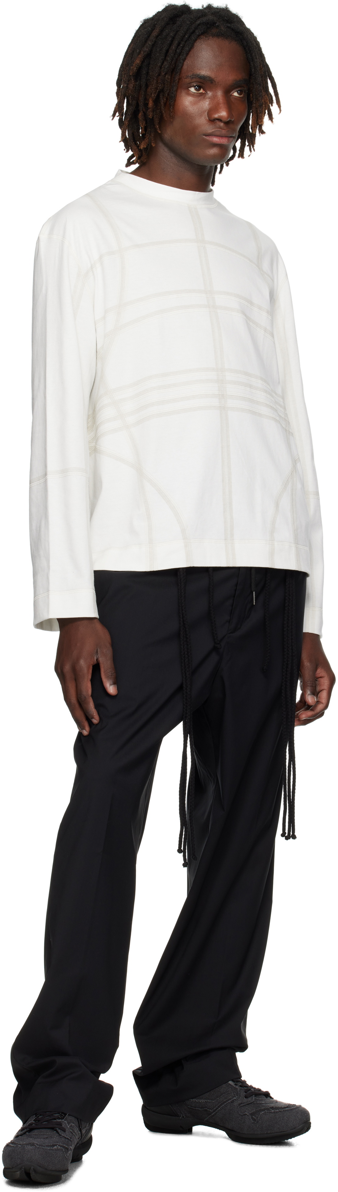Craig Green Black Elasticized Worker Trousers