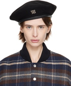 MISBHV Black Signature Wool Cap