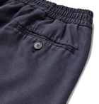 Officine Generale - Garment-Dyed Lyocell Drawstring Shorts - Navy