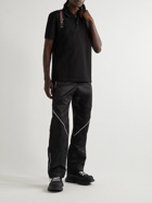 Alexander McQueen - Rubber-Trimmed Canvas High-Top Sneakers - Black