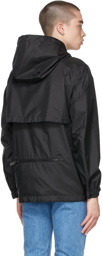 Burberry Black Packable Logo Appliqué Jacket