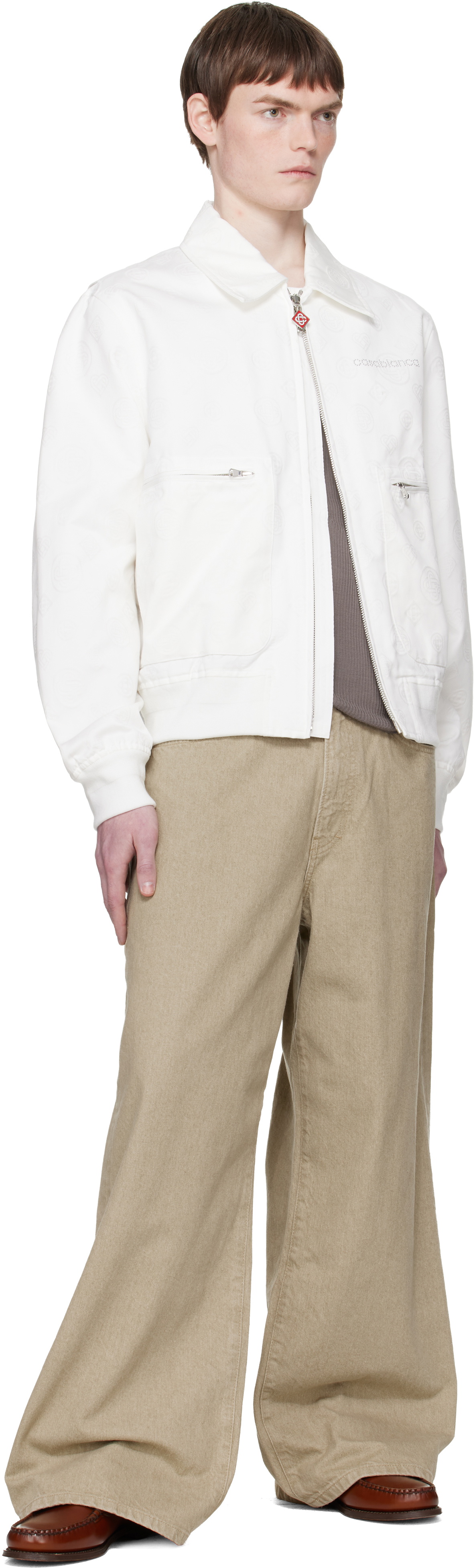 Casablanca White Monogram Jacket