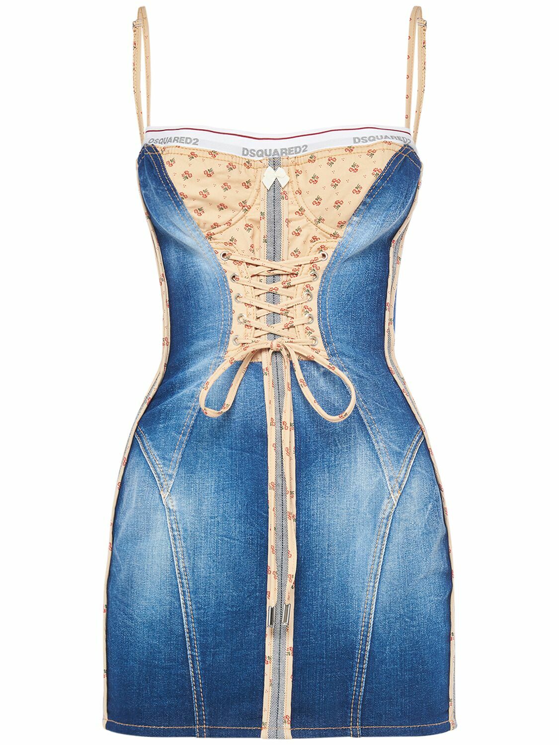 DSQUARED2 - Denim Mini Corset Dress Dsquared2