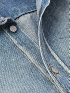 Acne Studios - Paint-Splattered Organic Denim Shirt - Blue
