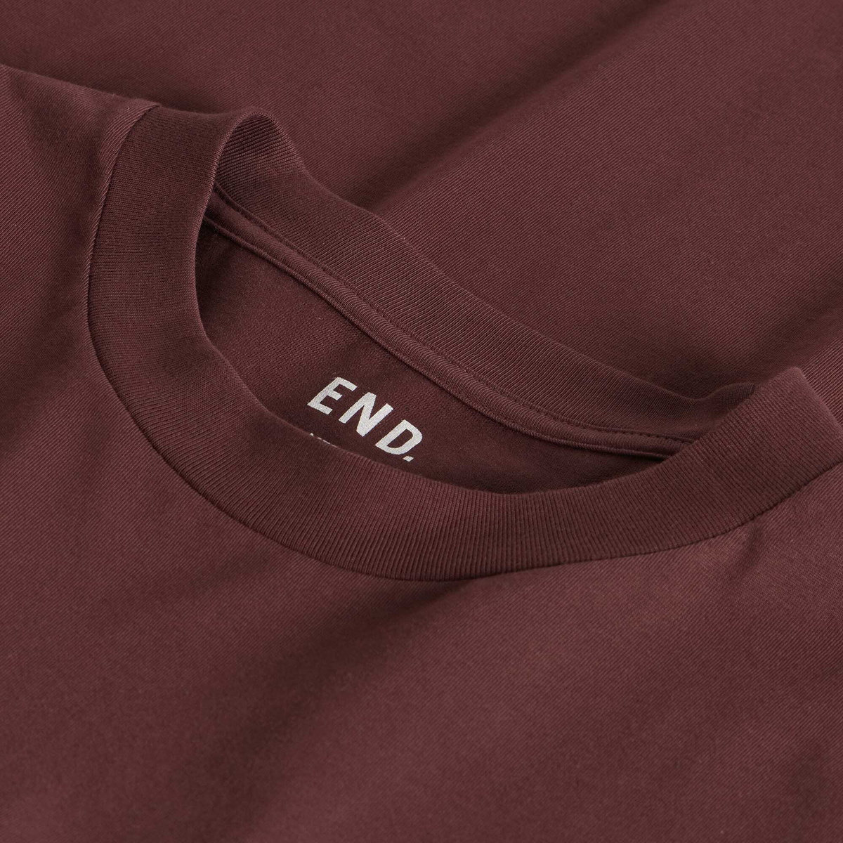 END. Mono T-shirt in Oxblood