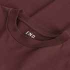 END. Mono T-shirt in Oxblood