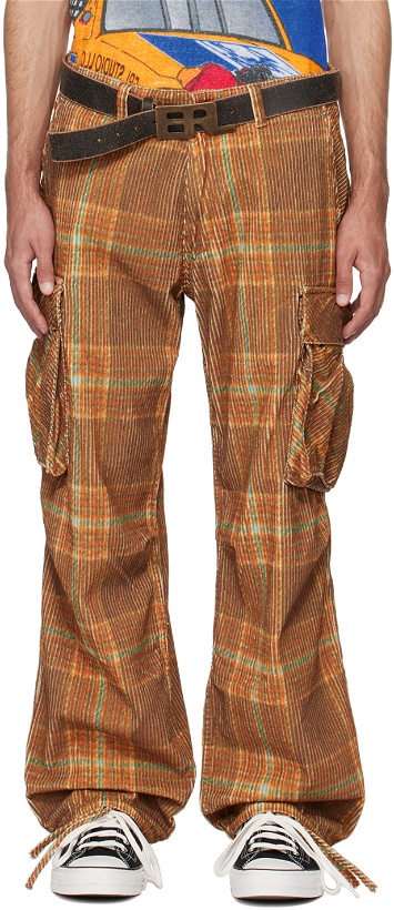 Photo: ERL Brown Printed Cargo Pants